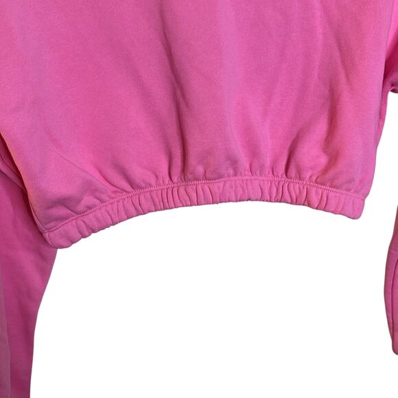 naked wardrobe Pink Stay Chilling Crop Sweatshirt Size S - Picture 6 of 7